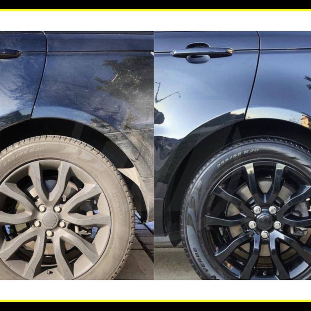 Wheel & Body Detail — before and after